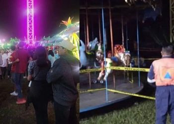 Juego mecánico se desploma en Teloloapan, Guerrero; deja 25 lesionados