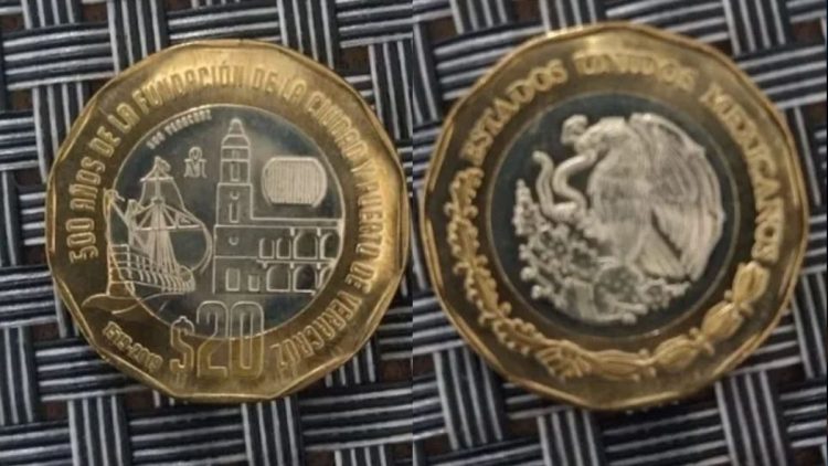 Ofrecen 666 mil al dueño de esta conmemorativa moneda de 20 pesos