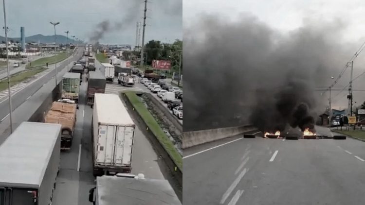 Camioneros bloquean carreteras en Brasil en protesta por elecciones