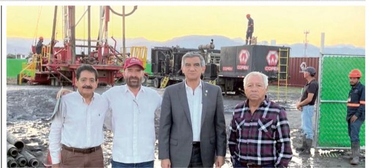 SUPERVISA AMÉRICO VILLARREAL Perforan pozos en busca de agua