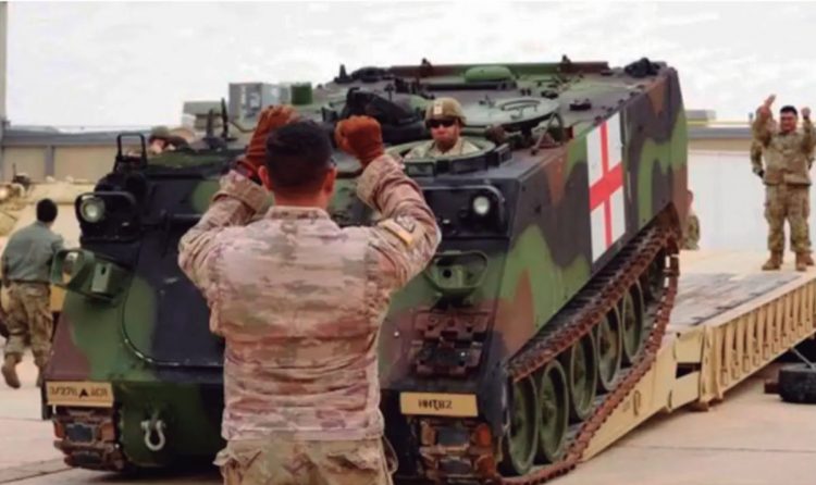 Despliegan tanques para vigilar la frontera