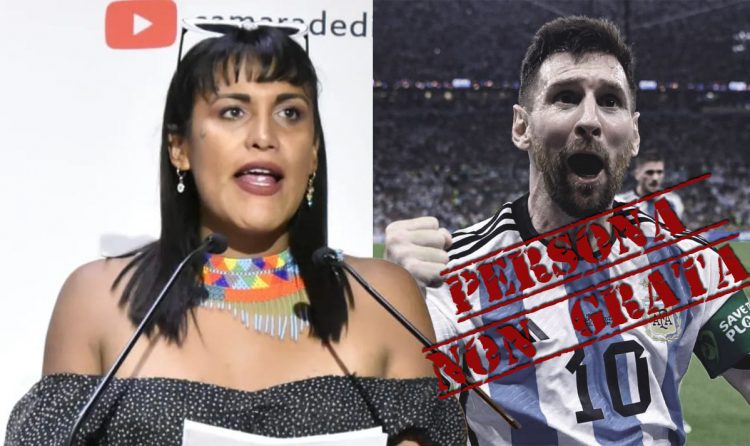 Diputada propone declarar persona non grata’ a Messi