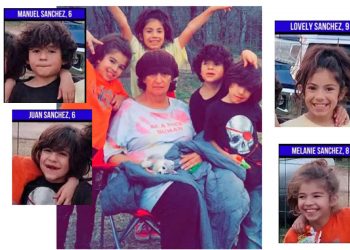 Desaparece abuelita con sus cuatro nietos