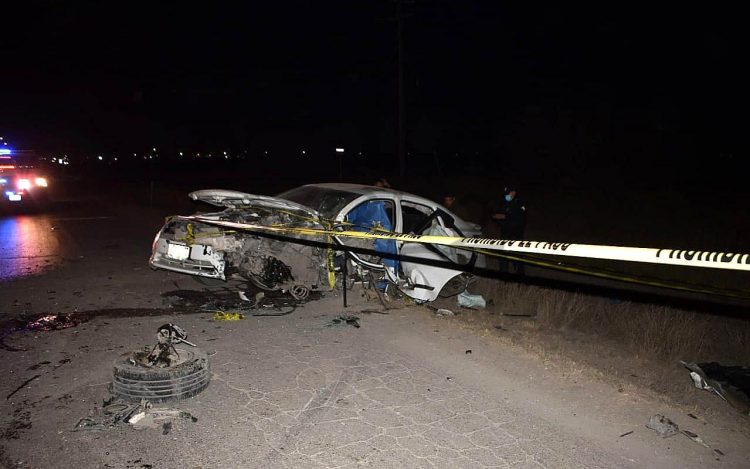 Colisión frontal deja un muerto y tres heridos en Carretera a Anáhuac