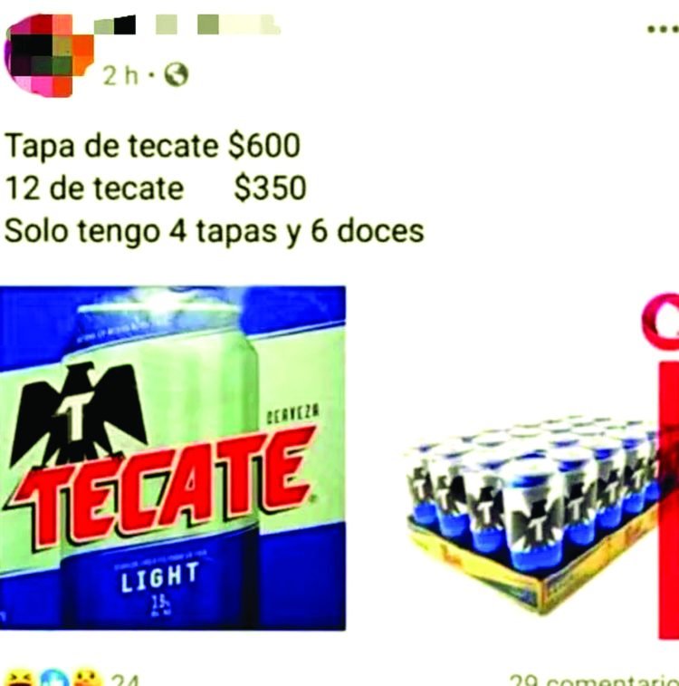 Venden cerveza hasta en $350 en Facebook