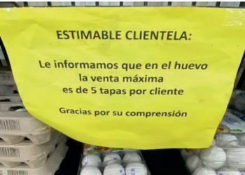 Racionan la venta de tapas de huevo