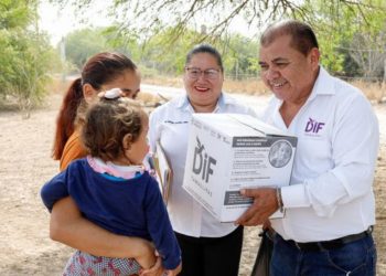 Arranca DIF Tamaulipas humanismo alimentario con entrega de despensas