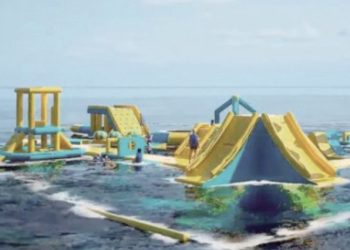 Abrirán un parque acuático en el mar