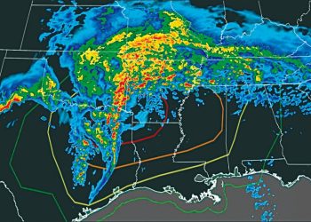 Ola de tormentas amenaza a 45millones de personas en Texas
