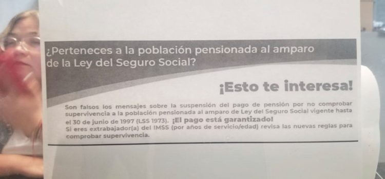 IMSS aclara que no hay suspensión de pensiones