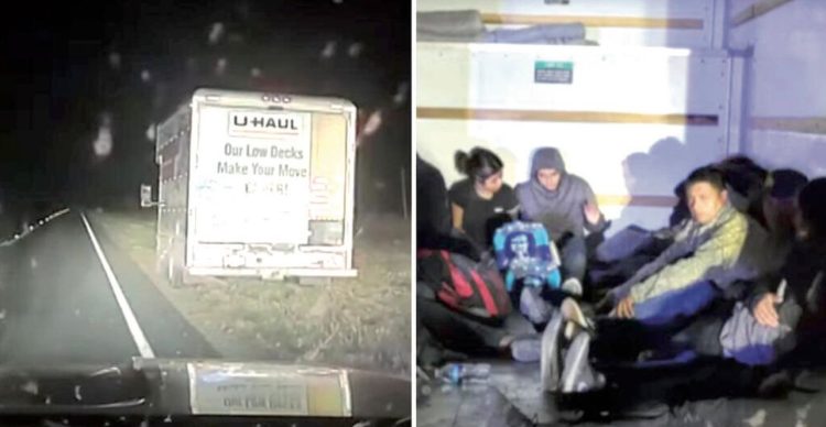 Le pagan por conducir camión CON 15 MIGRANTES