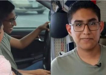 Regalan auto a mexicano que pedalea para estudiar a EU