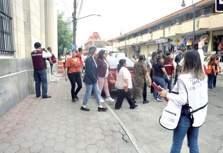 ACCIONES DEL GOBIERNO MUNICIPAL Promueven prevención con simulacro