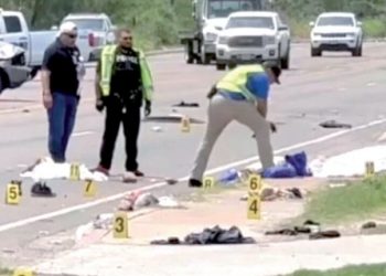 EN UNA PARADA DE BUS Atropella y mata a 7 migrantes