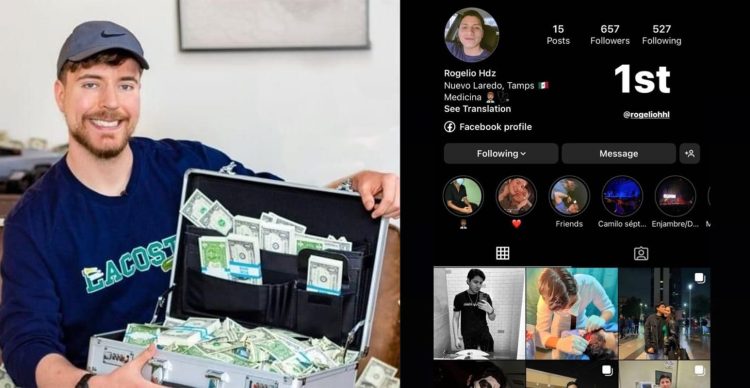 Neolaredense gana 10 mil dólares en sorteo de MrBeast, el famoso youtuber filántropo
