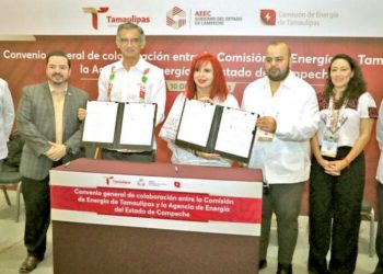 Firman Américo y Layda convenio para impulsar el desarrollo energético