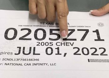 «Texas da un paso firme contra los falsificadores: Adiós a las placas de cartón a partir de 2025» 