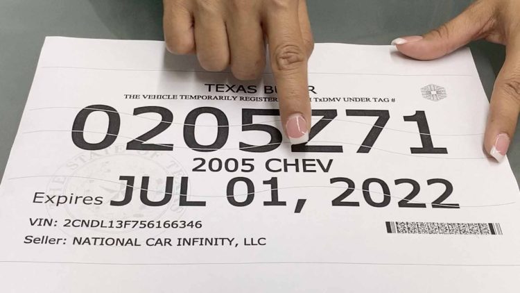 «Texas da un paso firme contra los falsificadores: Adiós a las placas de cartón a partir de 2025»