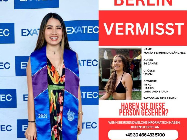 Padres de María Fernanda Sánchez Castañeda buscan desesperadamente a su hija en Berlín