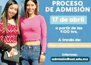 PARA PERIODO ESCOLAR OTOÑO 2023 Abre UAT proceso de admisión