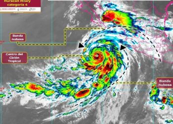 Huracán ‘Hilary’ Alcanza Categoría 4 y Dirige su Trayectoria Hacia BCS, Generando Alertas por Lluvias y Vientos Intensos