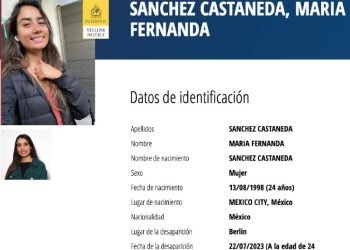 Interpol emite Notificación Amarilla por la Desaparición de Joven Mexicana en Alemania