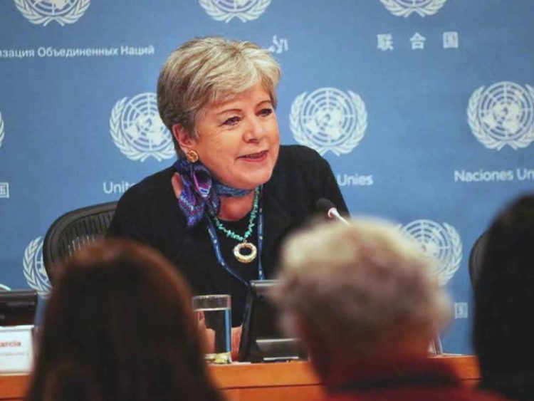 Canciller Alicia Bárcena reafirma la postura de México ante el conflicto Rusia-Ucrania y aboga por abordar las causas estructurales de la migración