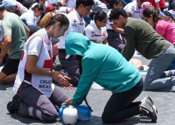 Cruz Roja Mexicana participa en el simulacro nacional 2023 para promover la protección civil