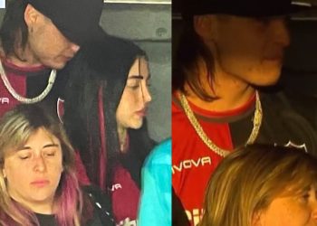 Peso Pluma y Nicki Nicole desatan rumores de romance al ser vistos juntos en partido de fútbol