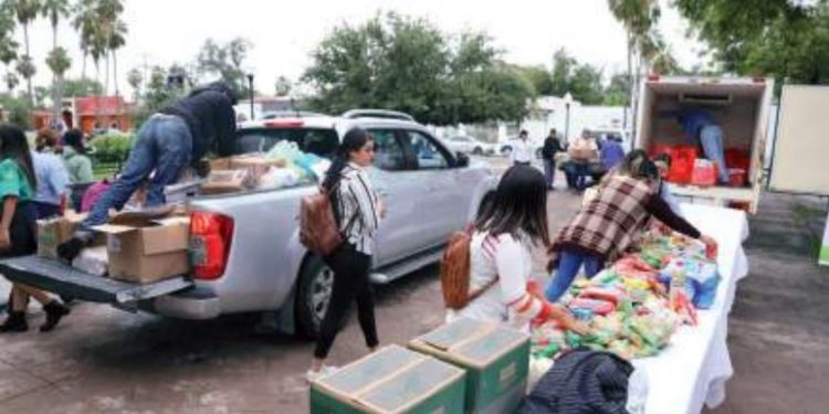 Cáritas acopia más de 10 toneladas de alimentos