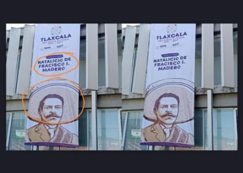 Confusión en Tlaxcala: Rinden homenaje a ‘Fracisco’ I. Madero con cara de Pancho Villa