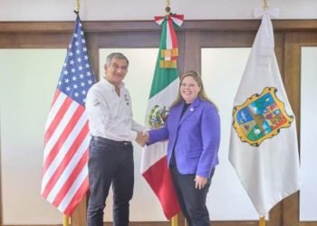 AMÉRICO VILLARREAL Presenta serie de proyectos a Cónsul de Estados Unidos en Matamoros