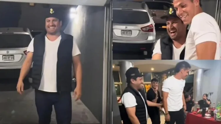 Julión Álvarez llega a fiesta tras escucharse a él mismo en canciones; reclama que no lo dejan dormir