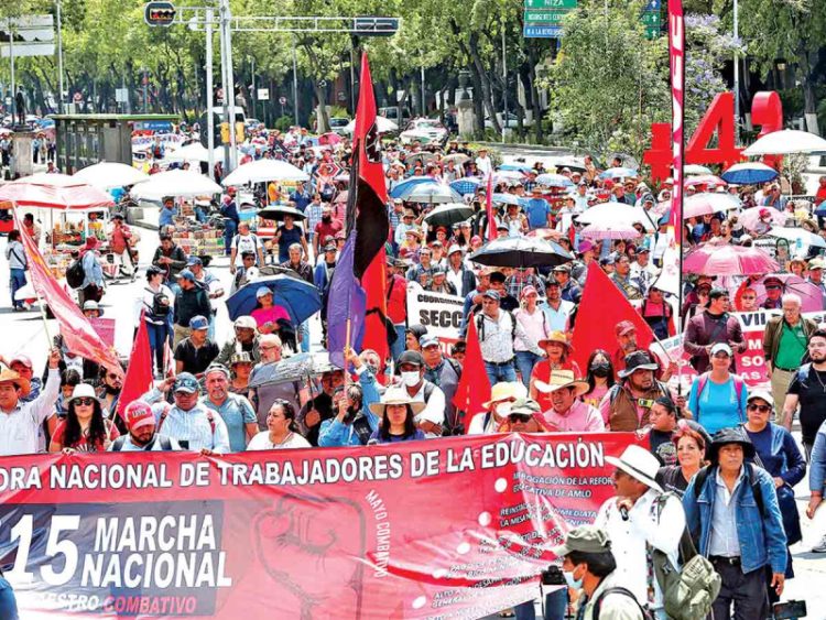 CNTE convoca a megamarcha en la CDMX