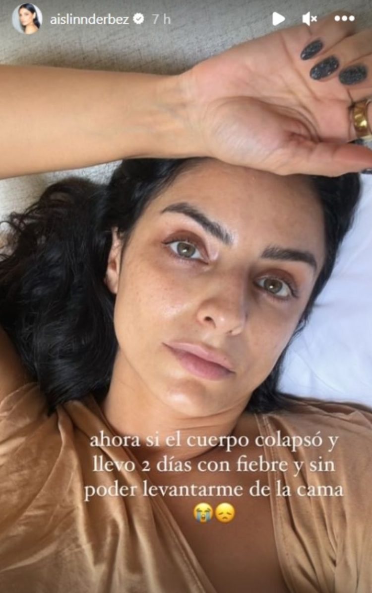 Aislinn Derbez preocupa a sus fans, revela que tiene fuerte enfermedad: «el cuerpo colapsó»