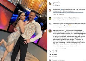 Daniela Parra confiesa que su novio tuvo celos de su pareja de baile: «estaba guapo, ni modo»