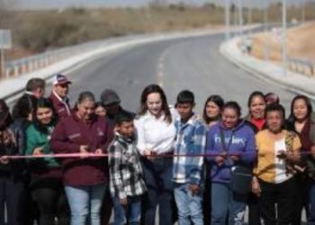 ALCALDESA CARMEN LILIA Entrega Eje Vial Río Bravo y nuevas pavimentaciones
