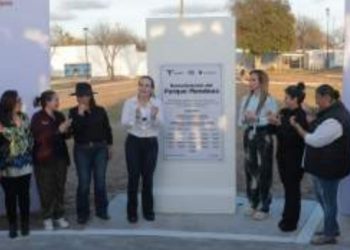 PARQUE MENDOZA; UNA REALIDAD Reinaugura alcaldesa Carmen Lilia renovadas instalaciones