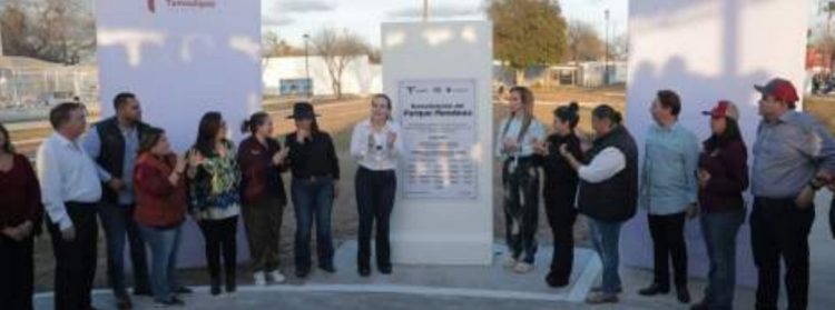 PARQUE MENDOZA; UNA REALIDAD Reinaugura alcaldesa Carmen Lilia renovadas instalaciones