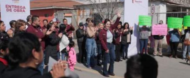 ALCALDESA CARMEN LILIA Entrega obras de infraestructura vial al poniente de Nuevo Laredo