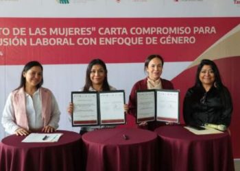 Firman carta compromiso para impulsar a las mujeres