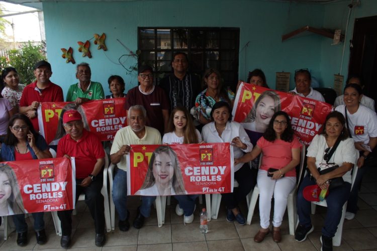 Cendy Robles promueve diálogo con adultos mayores en Tampico