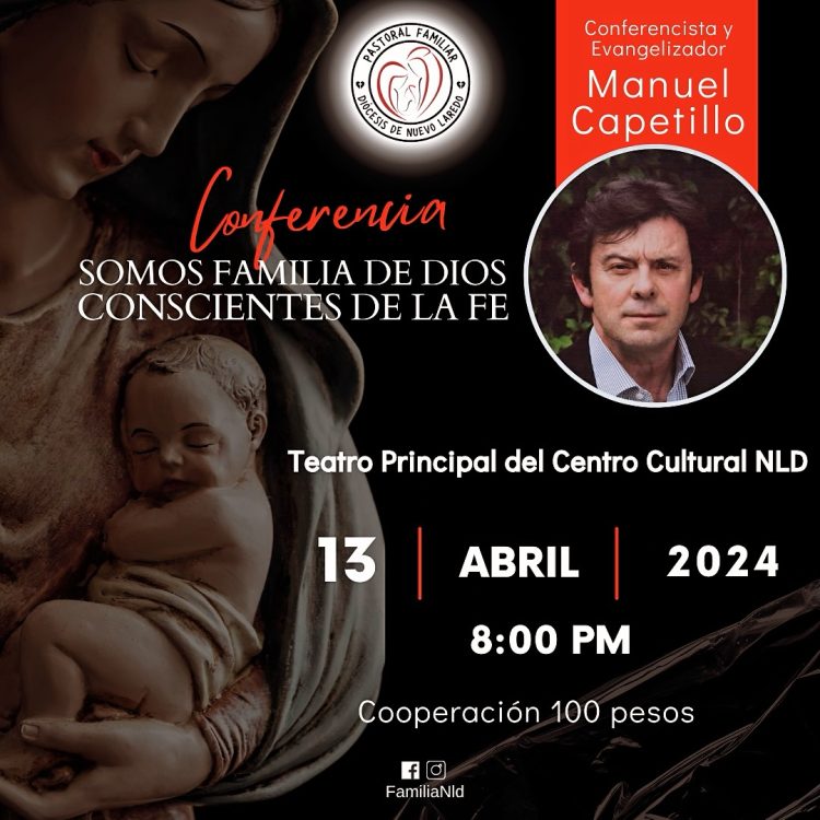 Pastoral Familiar invita a la plática con Manuel