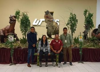 Llevan dinosaurios del Museo de Historia Natural a UT en Matamoros