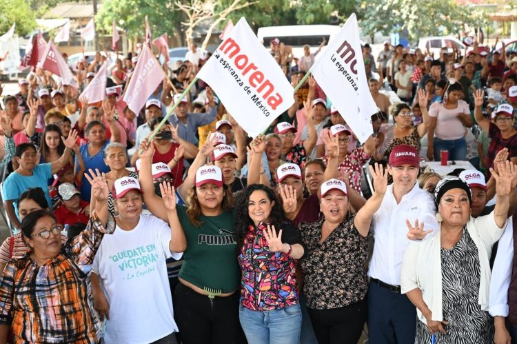 Ejidos de Victoria Respaldan a Morena: Olga Sosa