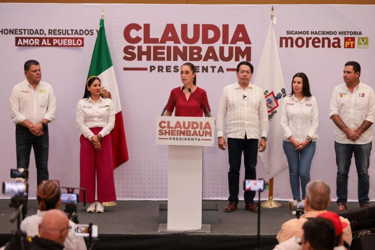 Sheinbaum propone al INE elegir preguntas para debate presidencial