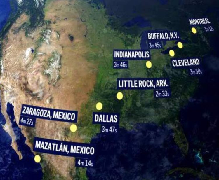 MUESTRAN RECORRIDO Presentan la ruta del eclipse solar 2024