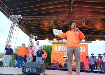 Máynez promete seguridad y agua para Tamaulipas