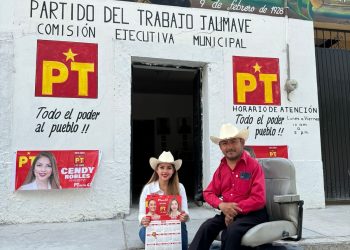 Cendy Robles promueve la 4T en Jaumave