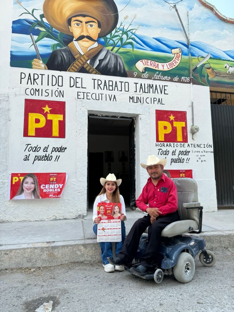 Cendy Robles promueve la 4T en Jaumave